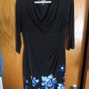 Ralph Lauren Black with blue flower dress